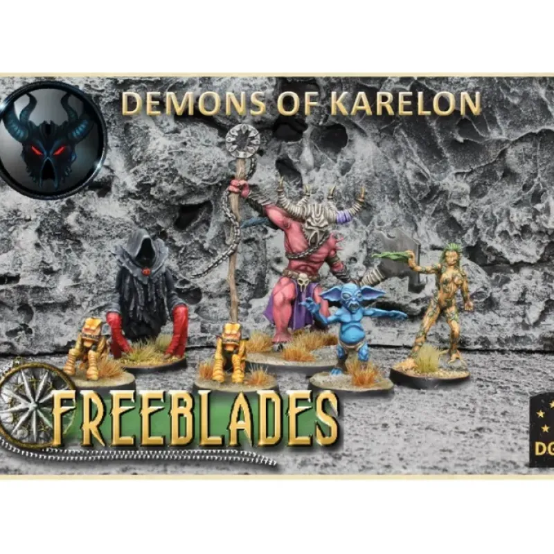Tabletop Miniatures>Demons of Karelon Starter Box #119999 Unpainted Metal Figure Set - Your Source for Gaming Essentials