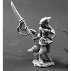 Tabletop Miniatures>Dijoro, Female Kitsune 03802 Dark Heaven Unpainted Metal Figure - Your Source for Gaming Essentials