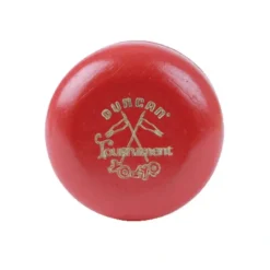 Toys>Duncan Wooden Crossed Flags Tournament Vintage-Replica YoYo - Red - Your Source for Gaming Essentials