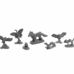 Tabletop Miniatures>Dungeon Dwellers Familiars 1 #07048 Bones USA Unpainted Plastic Figures - Your Source for Gaming Essentials
