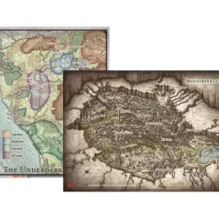 Board Games>Dungeons and Dragons Out of the Abyss DnD Map Set (2) - Your Source for Gaming Essentials