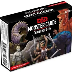 Board Games>Dungeons and Dragons RPG Monster Cards - 74 Cards with Challenge Rating 6 to 16 - Your Source for Gaming Essentials
