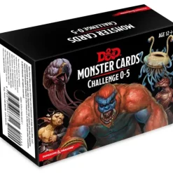 Board Games>Dungeons and Dragons RPG Monster Cards - 177 Cards with Challenge Rating 0 to 5 - Your Source for Gaming Essentials