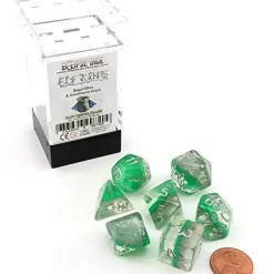 Dice>Eclipse Dice 7 Piece Polyhedral DnD Dice Set - Elf King - Your Source for Gaming Essentials
