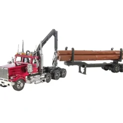 Toys>Fascinations ICONX Western Star 4900 Log Truck, Trailer Laser Cut 3D Metal Model - Your Source for Gaming Essentials