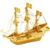 Toys>Fascinations Metal Earth Golden Hind Ship Gold Laser Cut 3D Metal Model Kit - Your Source for Gaming Essentials