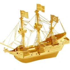 Toys>Fascinations Metal Earth Golden Hind Ship Gold Laser Cut 3D Metal Model Kit - Your Source for Gaming Essentials
