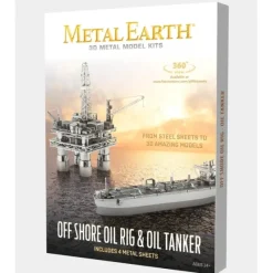 Toys>Fascinations Metal Earth Offshore Oil Rig & Tanker Gift Set 3D Metal Model Kit - Your Source for Gaming Essentials