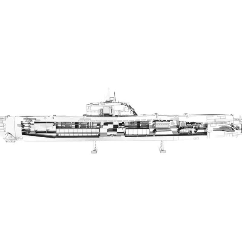 Toys>Fascinations Metal Earth German U-Boat Type XXI 3D Metal Model Kit - Your Source for Gaming Essentials