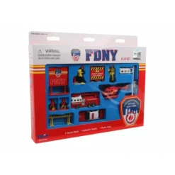 Toys>FDNY 12 Piece Playset with Vehicles, Signs, and Firefighters - Your Source for Gaming Essentials