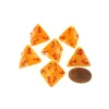 Dice>Festive 18mm 4 Sided D4 Chessex Dice, 6 Pieces - Sunburst with Red Numbers - Your Source for Gaming Essentials