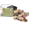 Dice>Festive 12mm D6 Chessex Dice Block (36 Dice) - Circus with Black Pips - Your Source for Gaming Essentials