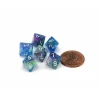 Dice>Festive 9mm Mini 8 Sided D8 Dice, 6 Pieces - Waterlily with White Numbers - Your Source for Gaming Essentials
