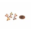 Dice>Festive 12mm Mini 4 Sided D4 Dice, 6 Pieces - Circus with Black Numbers - Your Source for Gaming Essentials