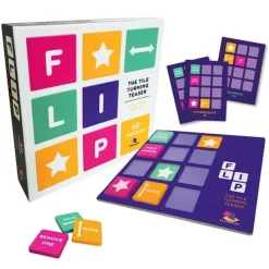 Toys>Flip, The Tile Turning Teaser (60 Puzzles) - Your Source for Gaming Essentials