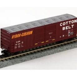Hot Fox Valley Models 80828 N SSW Cotton Belt FMC 5283 50' DD Boxcar #67749 - Your Source for Gaming Essentials Trains