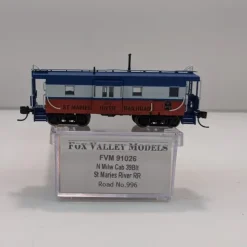 Fox Valley Models 91026 N STMA MILW High-Window Rib-Side Caboose w/Oil Door #996 - Your Source for Gaming Essentials Trains