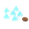 Dice>Frosted 18mm 4 Sided D4 Chessex Dice, 6 Pieces - Teal with White - Your Source for Gaming Essentials