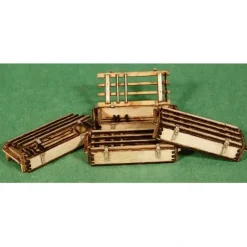 Hot GCLaser 292-91018 Wood Crates Kit #8 pkg(4) 1-1/16 x 7/16 x 7/32 - Your Source for Gaming Essentials Trains
