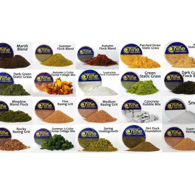 Tabletop Miniatures>Hobby Round Container of Basing and Scenery Flock Blends Grit - Choose Your Type - Your Source for Gaming Essentials