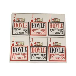 Cards>Hoyle Jumbo Index Playing Cards - 6 Sealed Decks (3 Red and 3 Blue) - Your Source for Gaming Essentials
