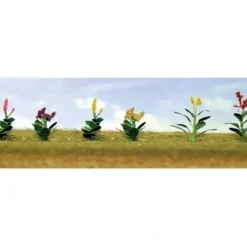 Hot JTT Scenery Products 95563 HO 5/8" Assorted Flower Plants Set #4 (Pack of 10) - Your Source for Gaming Essentials Trains