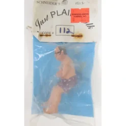 Outlet Just Plain Folk 112 Man w/ Glasses in Bathing Suit Sitting - Your Source for Gaming Essentials Trains