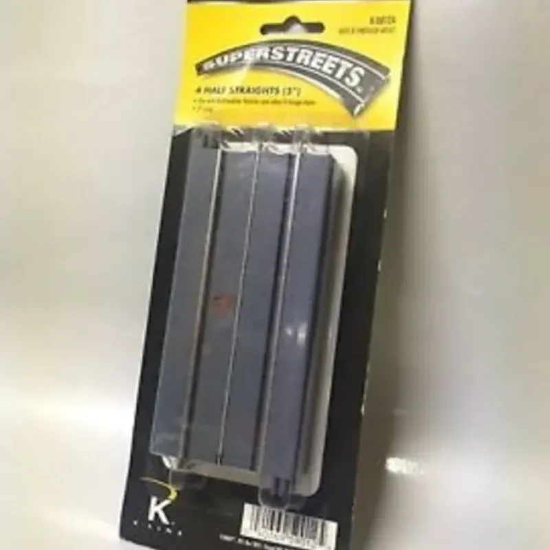 Best K-Line K-0812A O SuperStreets 5" Half Straight Track Sections (Pack of 4) - Your Source for Gaming Essentials Trains