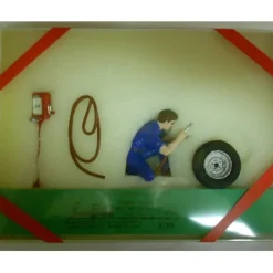 New Kramer 005 G Scale Mechanic with Tire, Hose, & Gas Pump - Your Source for Gaming Essentials Trains