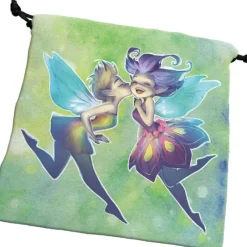 Dice>Large Cloth Deluxe Dice Bag - Happy Faeries - Your Source for Gaming Essentials