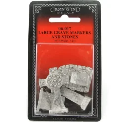 Tabletop Miniatures>Large Grave Markers and Stones (4) #06-017 Classic Ral Partha Fantasy RPG Figure - Your Source for Gaming Essentials