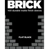 Cards>Legion Brick Sleeves with Box - Flat Black (100) - Your Source for Gaming Essentials