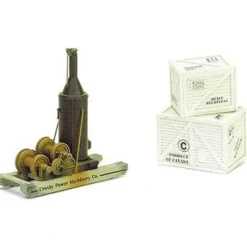 Outlet Life Like 433-1662 HO Vertical Hoist Flat Car Load - Your Source for Gaming Essentials Trains