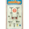 Outlet Life Like 1853 O Gauge Station Baggage Handling & Other Accessories (Set of 11) - Your Source for Gaming Essentials Trains