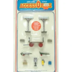 Outlet Life Like 1853 O Gauge Station Baggage Handling & Other Accessories (Set of 11) - Your Source for Gaming Essentials Trains