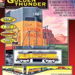 Clearance Life Like 8853 Union Pacific Golden Thunder HO Gauge Diesel Train Set - Your Source for Gaming Essentials Trains