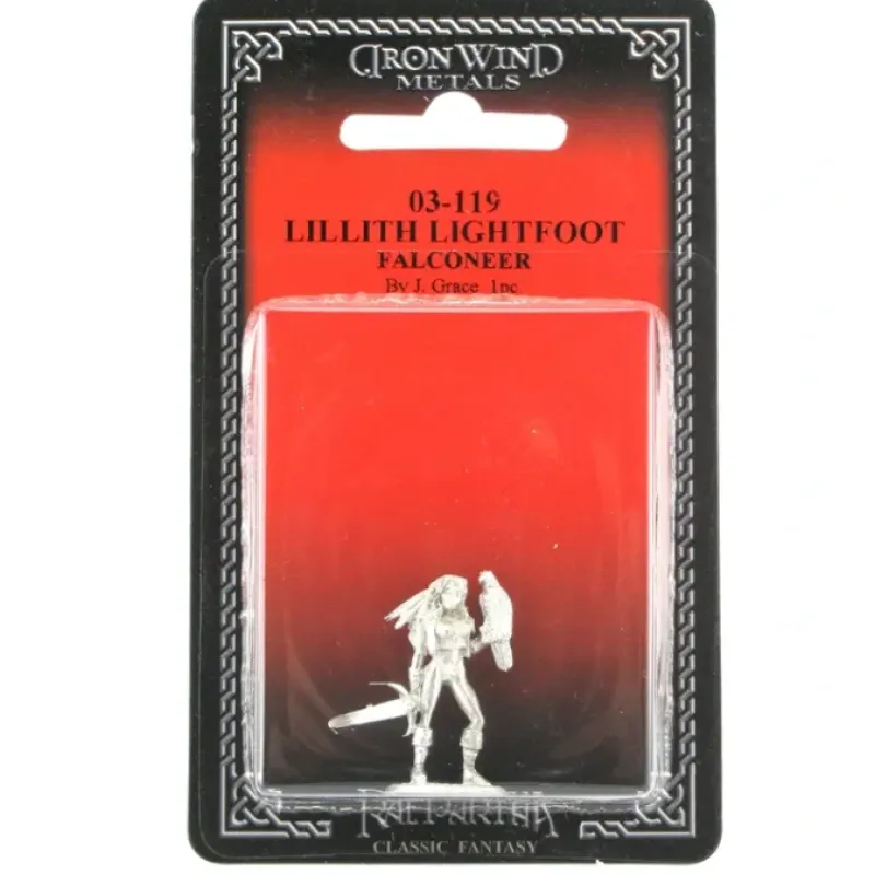 Tabletop Miniatures>Lillith Lightfoot Falconer #03-119 Classic Ral Partha Fantasy RPG Metal Figure - Your Source for Gaming Essentials