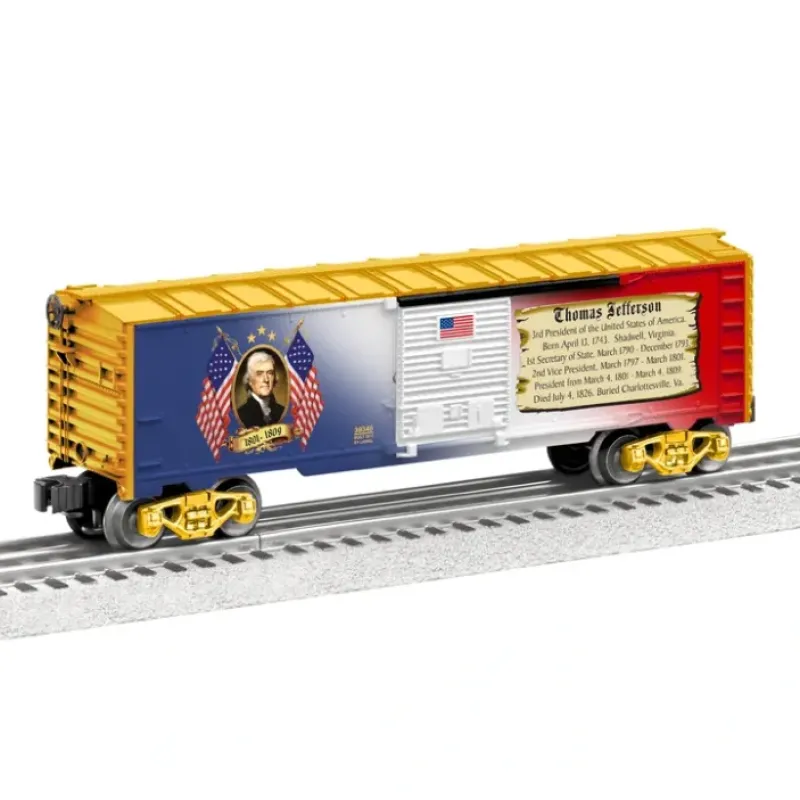 New Lionel 6-39340 O Gauge U.S. Made Thomas Jefferson Presidential Boxcar - Your Source for Gaming Essentials Trains