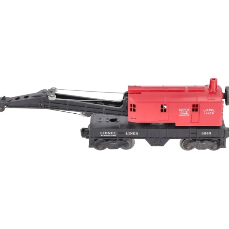 Sale Lionel 6560-25 Vintage O Red Cab Bucyrus Erie Crane Car VG - Your Source for Gaming Essentials Trains