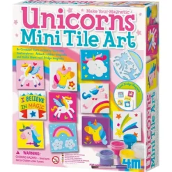 Toys>4M KidzLabs Unicorns Mini Tile Art Set - Your Source for Gaming Essentials