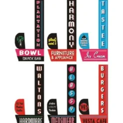 Miller Engineering 67812 Animated Sign Kit Downtown Series #2 - Right - Large - Your Source for Gaming Essentials* Discount