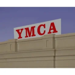 Miller Engineering 2071 HO/O Animated Neon Sign YMCA Large Horizontal - Your Source for Gaming Essentials* Clearance