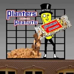 Miller Engineering 7061 HO/O Animated Neon Billboard Planters Peanuts Large - Your Source for Gaming Essentials* New