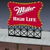 Miller Engineering 8061 HO/O Large Miller High Life, Animated Neon Sign Kit - Your Source for Gaming Essentials* Hot