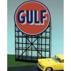 Miller Engineering 6082 N/HO Animated Neon Billboard - Kit Gulf Gasoline - Your Source for Gaming Essentials* Hot