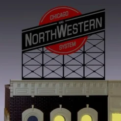 Miller Engineering 440202 N/HO Chicago & North Western Animated Neon Billboard - Your Source for Gaming Essentials* Discount