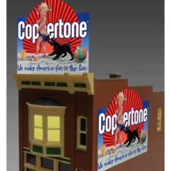 Miller Engineering 1061 O/HO Lighted Coppertone Animated Billboard Sign - Your Source for Gaming Essentials* Outlet