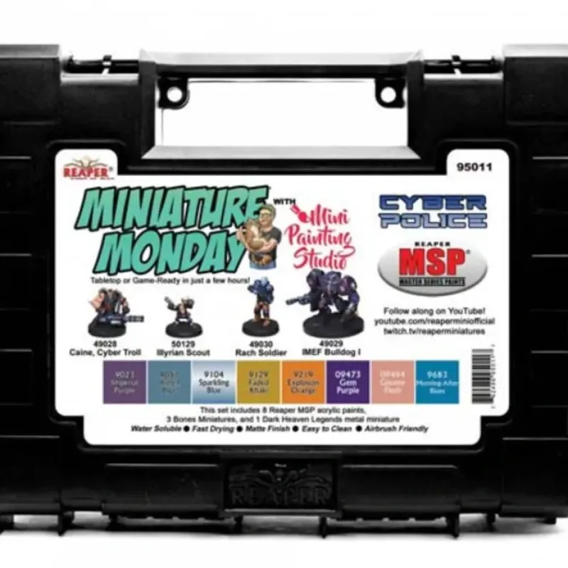 Tabletop Miniatures>Miniature Monday: Cyber Police (November 2020 - 8 Paints and 4 Miniatures) - Your Source for Gaming Essentials