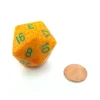Dice>34mm Large 20-Sided D20 Speckled Chessex Dice, 1 Die - Lotus - Your Source for Gaming Essentials
