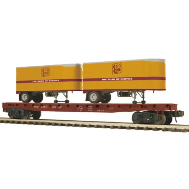 MTH 20-98819 SOO Line Flat Car w/2 pups - Your Source for Gaming Essentials* Online